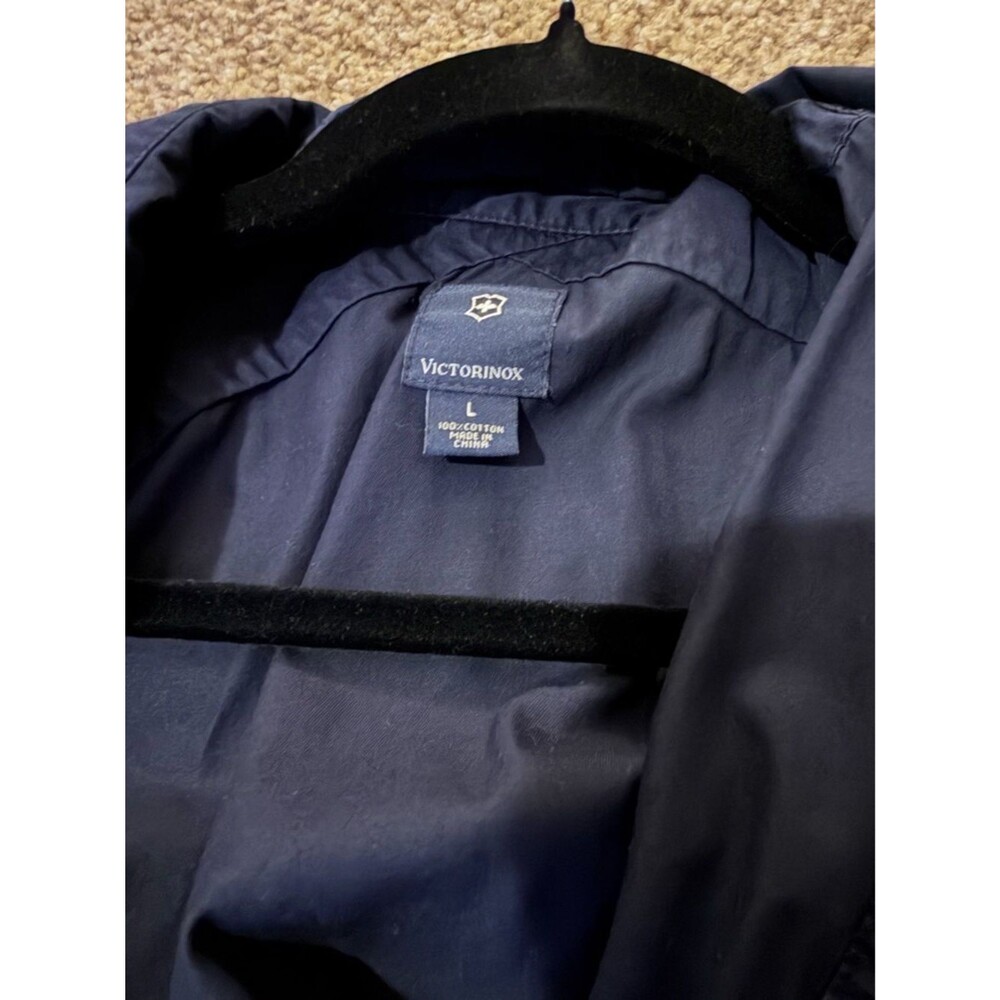 Vintage Y2K Victorinox Swiss Army Lightweight Cotton Utility Jacket Shacket Sz L - Picture 4 of 16
